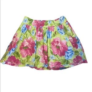 Hollister Floral Mini Skirt Size Medium